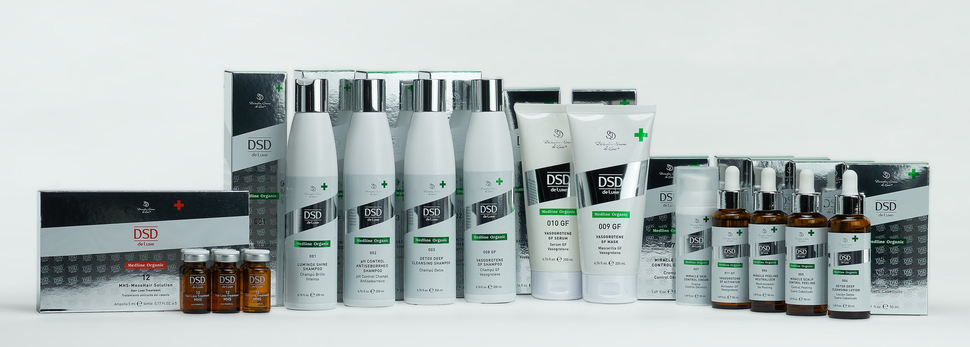 DSD Medline Organic hair and scalp care product collection