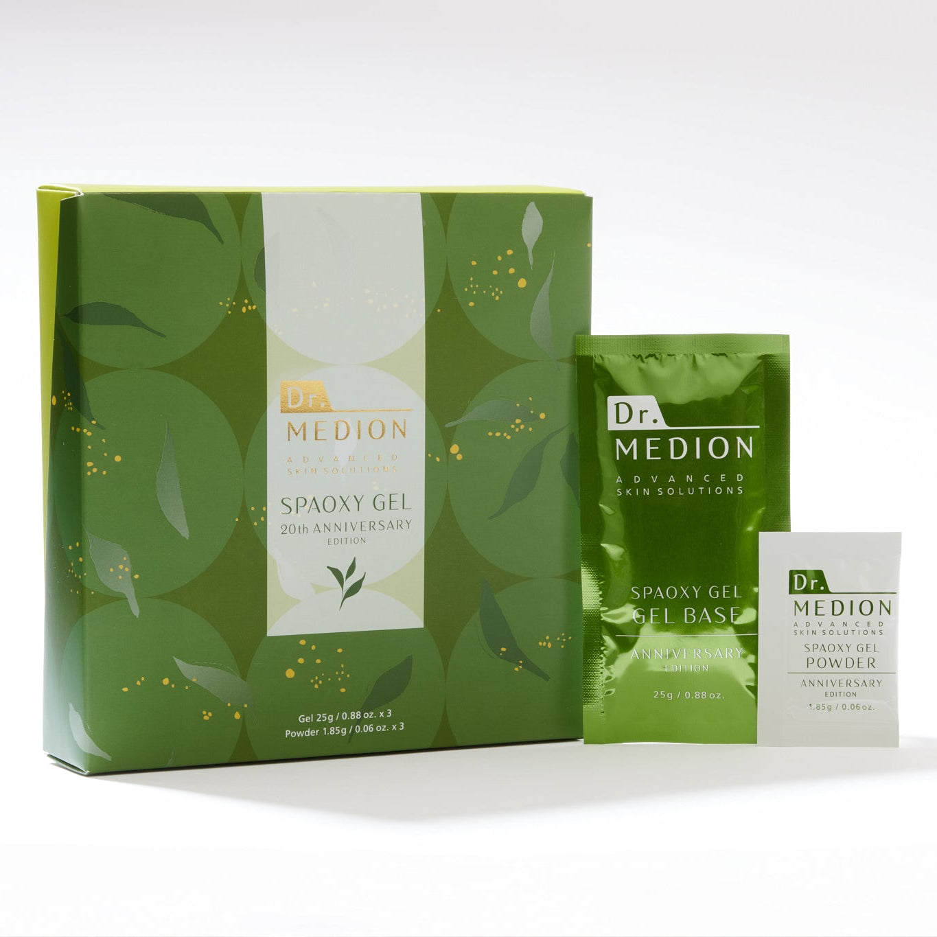 Dr. Medion Spaoxy Gel Matcha – Limitierte Auflage CO₂ Gelmaske (3 Masken)