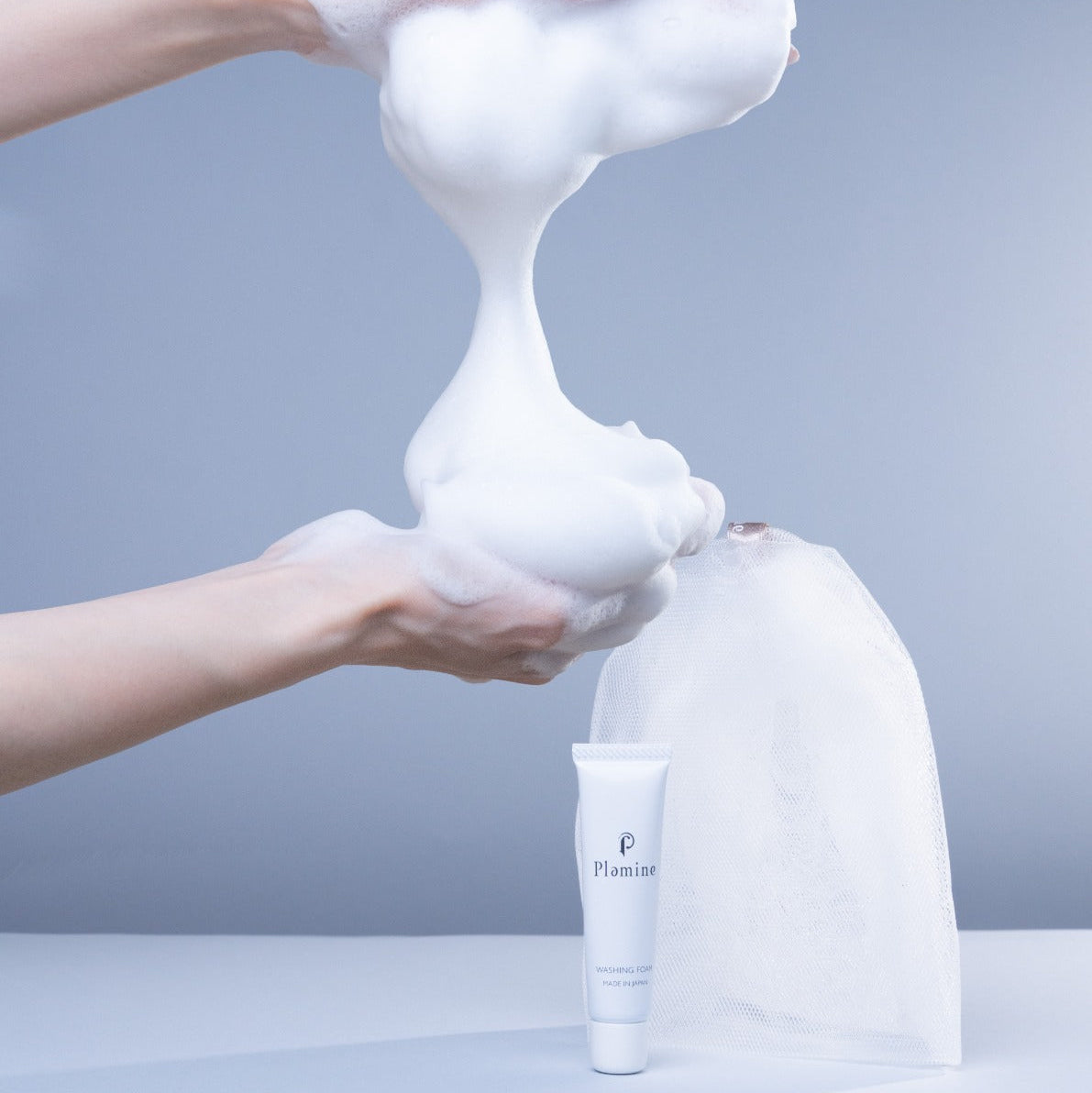 Plamine Washing Foam Travel Set — Gentle Cleansing Foam with Mesh Net