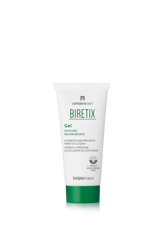 Biretix beruhigendes Gel - spendet Feuchtigkeit und beugt Porenverstopfung vor