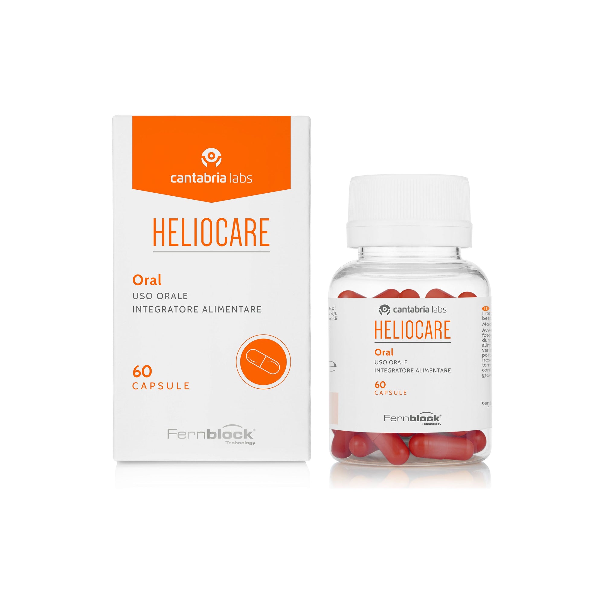 Heliocare Capsules - Sun protection of hard-to-reach areas - 60 Capsules